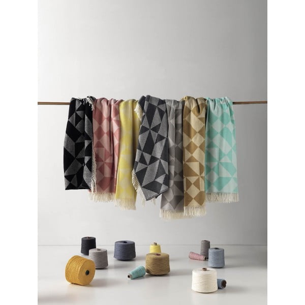 Geltonas pledas su medvilne "Euromant Granite", 140 x 180 cm-image-1