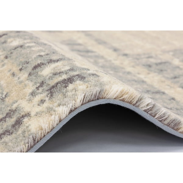 Iš vilnos kilimas smėlio spalvos 133x190 cm Frotage beige – Agnella-image-2