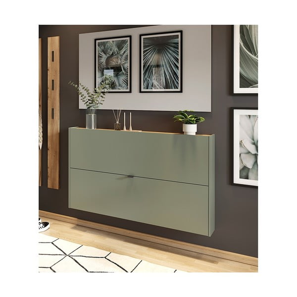 Koridoriaus baldas žalios spalvos/pilkos spalvos Ameca – Germania-image-2