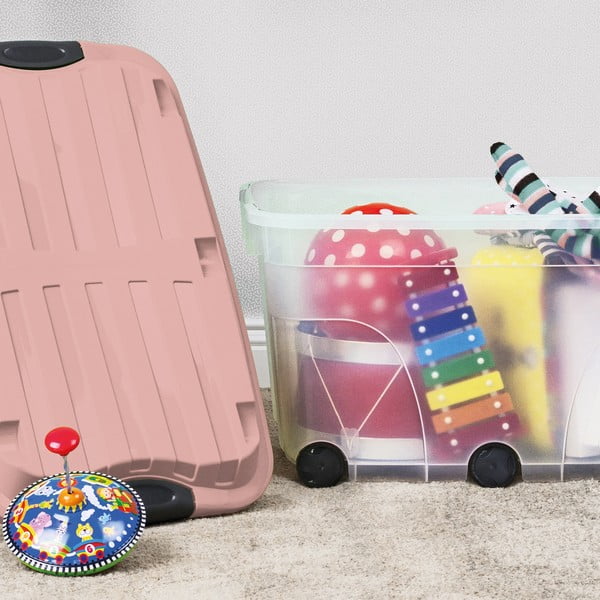 Plastikinė daiktadėžė su dangčiu Roller - Rotho-image-1