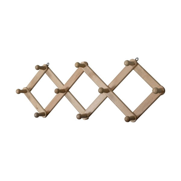 Sieninė lentyna natūralios spalvos iš beržo masyvo Levin – WOOOD-image-2