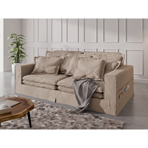 Šviesiai rudos spalvos sofa 236 cm Nora – Ropez-image-3
