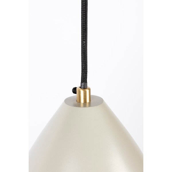 Smėlio spalvos pakabinamas šviestuvas su metaliniu gaubtu ø 20 cm Aysa - White Label-image-3