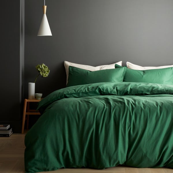 Dvigulė/itin ilga patalynė žalios spalvos 230x220 cm Relaxed – Content by Terence Conran