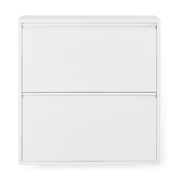 Baltos spalvos iš metalo atlenkiama spintelė batams 75x77,5x22,5 cm Billy – Spinder Design-image-3