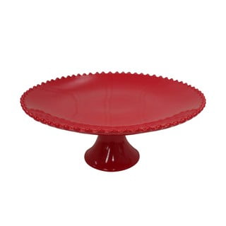 Raudonas keramikos stovas su kojele Costa Nova, ø 34 cm