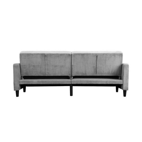 Iš kordinio velveto sulankstoma sofa šviesiai pilkos spalvos 82 cm Hartford – Støraa-image-3