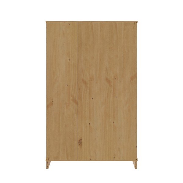 Šviesios natūralios spalvos iš pušies masyvo spintelė 74x118x35 cm Anita – Støraa-image-4