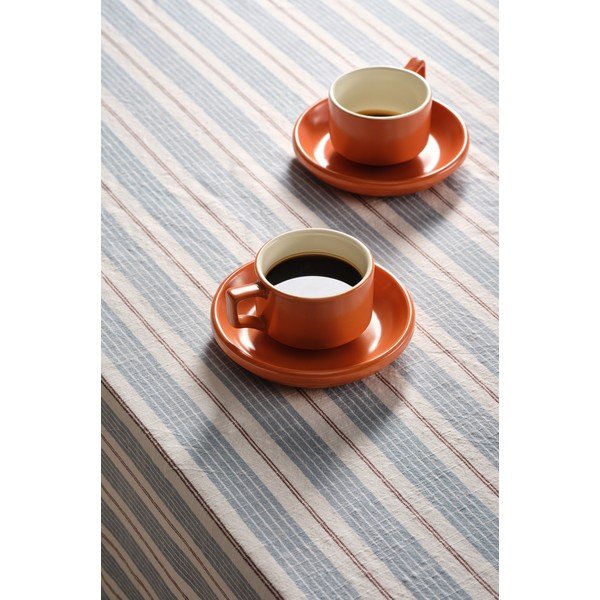 Oranžinės spalvos iš keramikos puodeliai 4 vnt. su padažine 300 ml Thelma – Jotex-image-1