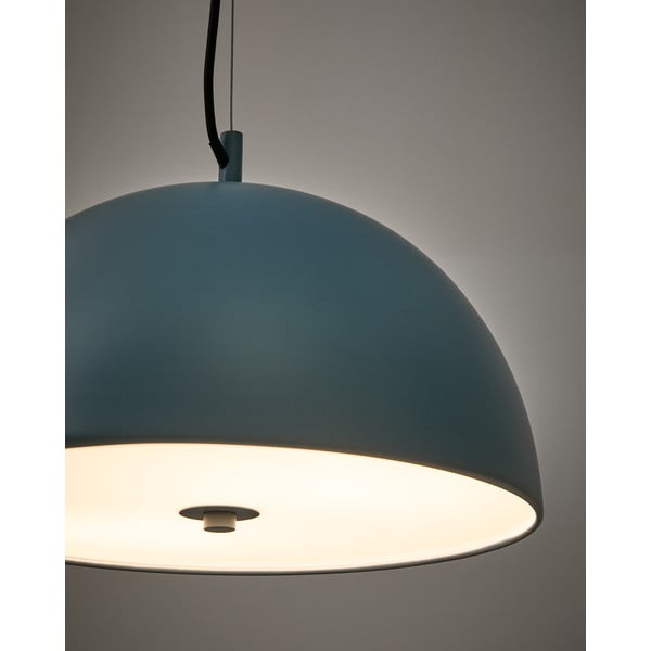 Mėlynos spalvos kabantis šviestuvas ø 39,5 cm su metaliniu gaubtu Catlar – Kave Home-image-2