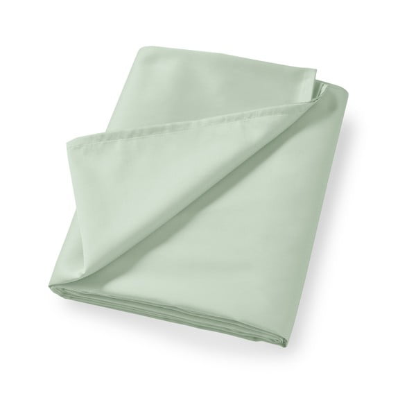 Šviesiai žalios spalvos iš satino medvilnės paklodė 230x260 cm Cotton Sateen – Bianca
