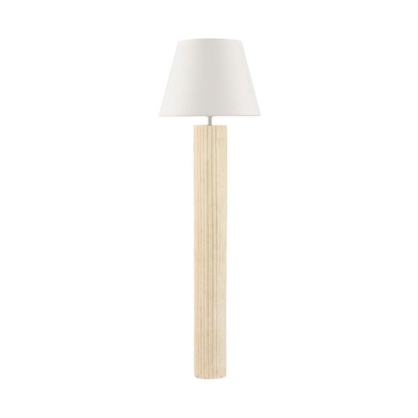 Baltos spalvos/kreminės spalvos iš akmens pastatomas šviestuvas (aukštis 150 cm) Bacoo – Nova Luce