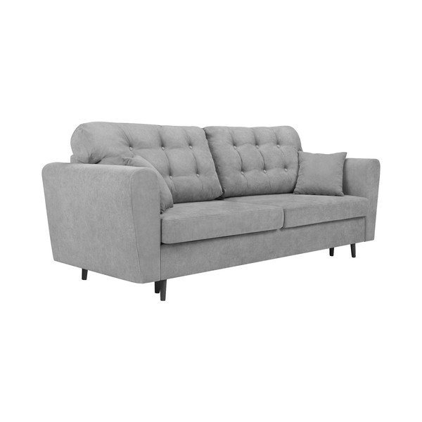 Pilka trivietė sofa-lova su saugykla "Cosmopolitan Design Lyon-image-2