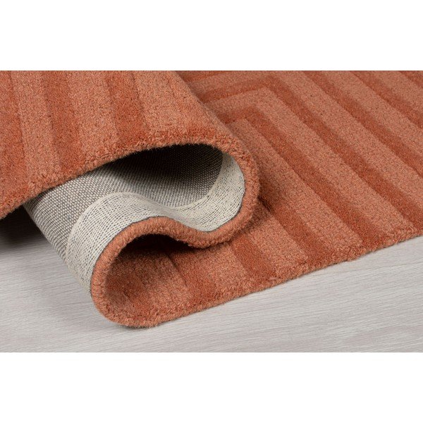 Oranžinis vilnonis kilimas Flair Rugs Estela, 160 x 230 cm-image-3