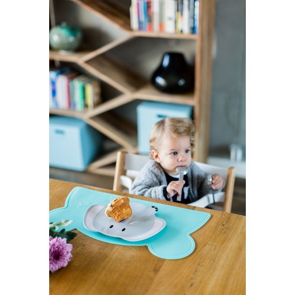 Turkio spalvos silikoninis padėkliukas Kindsgut Bear, 48 x 25 cm-image-3