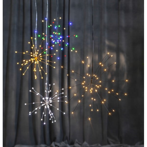 Pakabinama šviečianti LED vaivorykštės spalvų dekoracija Star Trading Firework, ø 26 cm