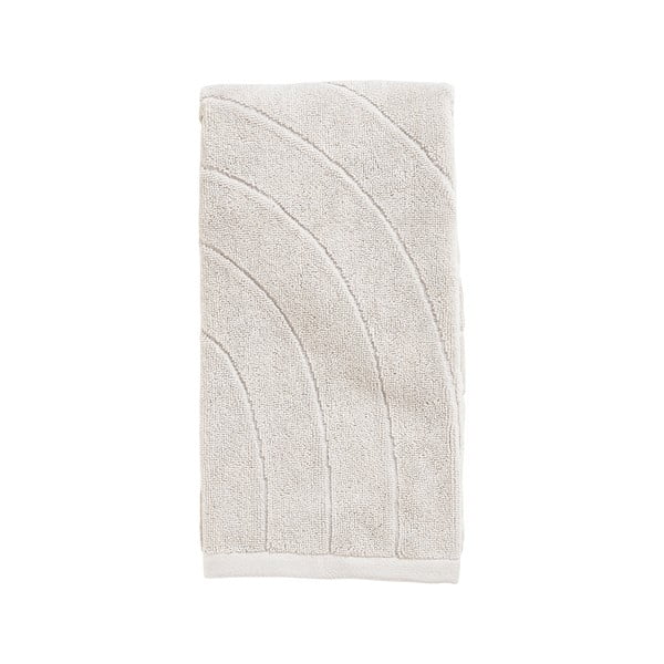 Iš frote audinio iš medvilnės rankšluostis šviesiai pilkos spalvos 50x100 cm Time – Zone