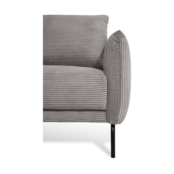 Iš kordinio velveto sofa šviesiai pilkos spalvos 212 cm Venray – Scandic-image-4