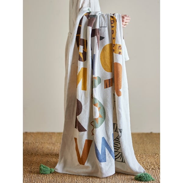 Iš perdirbtos medvilnės vaikiškas pledas 130x160 cm Memmo – Bloomingville Mini-image-1