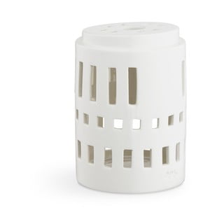 Baltas keraminis žvakidės laikiklis Kähler Design Urbania Lighthouse Little Tower