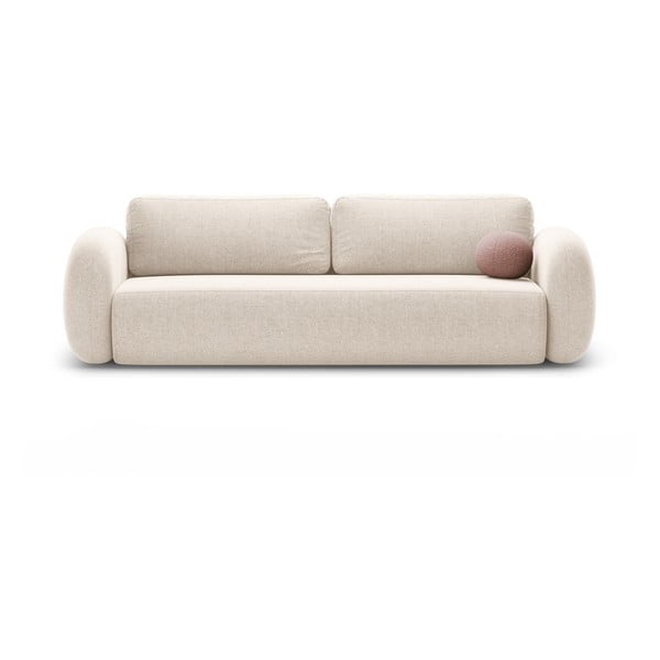Kreminės spalvos iš šenilinio audinio sulankstoma/su sandėliavimo vieta sofa 262 cm Tonale – Cosmopolitan Design