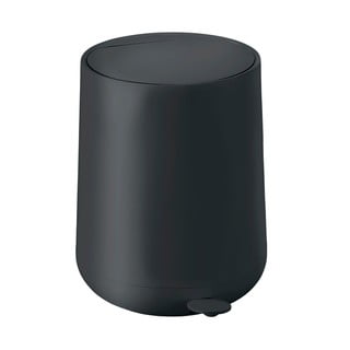 Juoda šiukšliadėžė su pedalu Zone Nova, 5 l