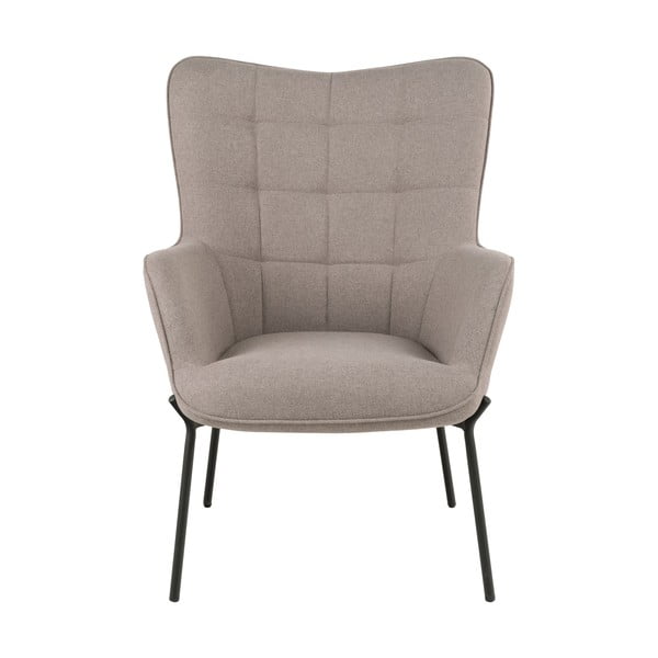 Krėslas šviesiai pilkos spalvos su atlošu Glasgow  – House Nordic-image-1