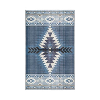 Skalbiamas kilimas mėlynos spalvos 120x180 cm Ethnic Geo – Mila Home