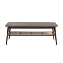Kavos staliukas rudos spalvos su ąžuolo dekoro stalviršiu 60x120 cm Barrali – Unique Furniture