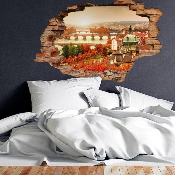 3D sieninis lipdukas Ambiance Prague Autumn, 90 x 60 cm-image-3