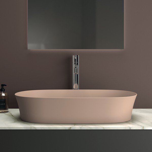 Iš keramikos praustuvas šviesiai rožinės spalvos 60x38 cm Ipalyss – Ideal Standard-image-1