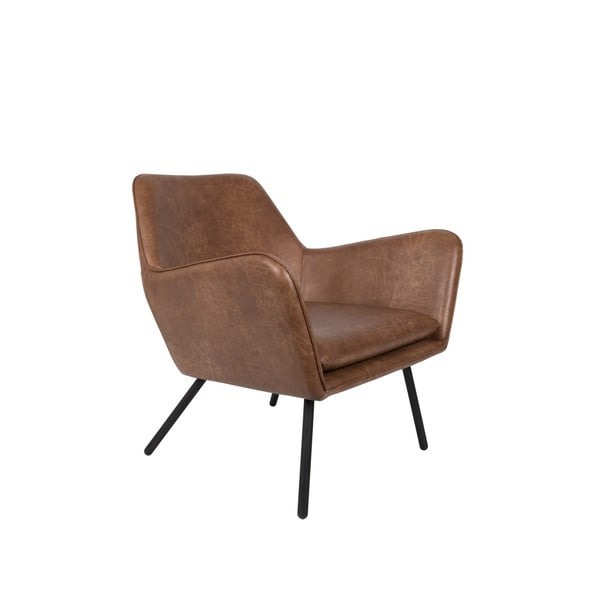 Rudas krėslas White Label Bon