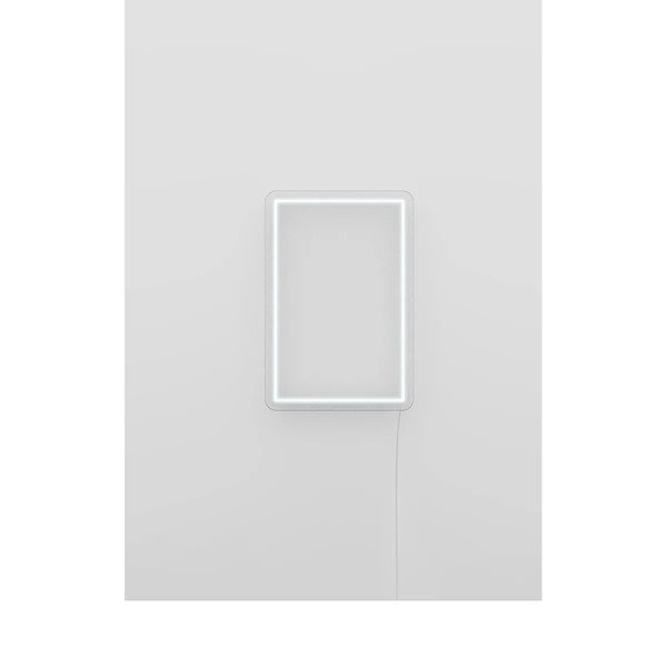 Balta sieninė stačiakampio formos šviečianti dekoracija Candy Shock Rectangle-image-3