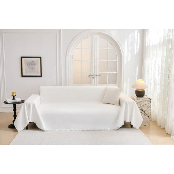 Baltos spalvos 2 sėdimos vietos sofai baldų apmušalas Talo – Filumi-image-2