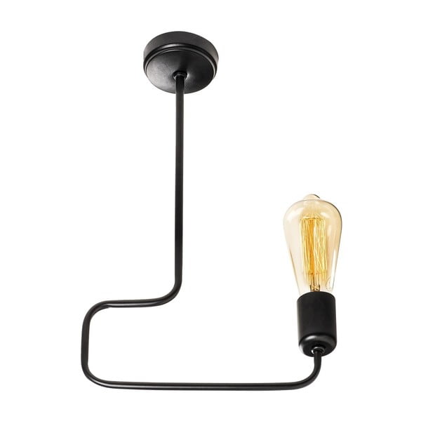 Juodos spalvos metalinis pakabinamas šviestuvas Opviq lights Penelope-image-2