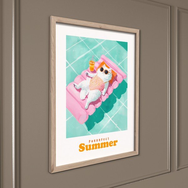 Spausdintas paveikslas su rėmeliu 30x40 cm Purrrfect – Styler-image-3