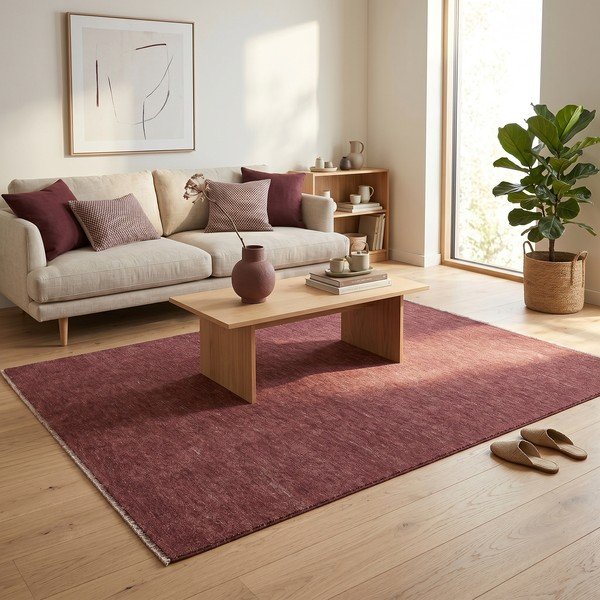 Bordo spalvos kilimas 160x230 cm Puro – ESTE-image-1