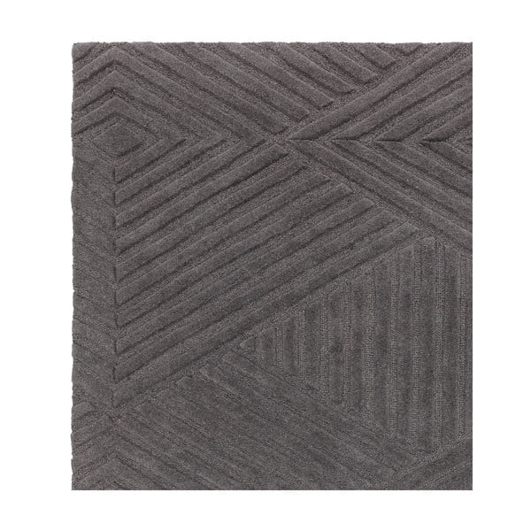 Kilimas iš vilnos antracito spalvos 160x230 cm Hague – Asiatic Carpets-image-3