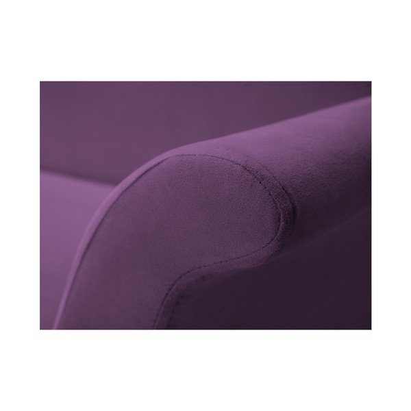 Violetinės spalvos 3 vietų sofa-lova su daiktadėže Mazzini Sofas Peony-image-2