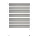 Pilkos spalvos diena ir naktis roletai 57x150 cm Zebra – Gardinia