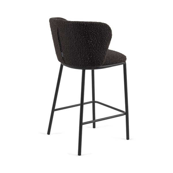 Baro taburetė juodos spalvos (sėdynės aukštis 65 cm) Ciselia – Kave Home-image-2