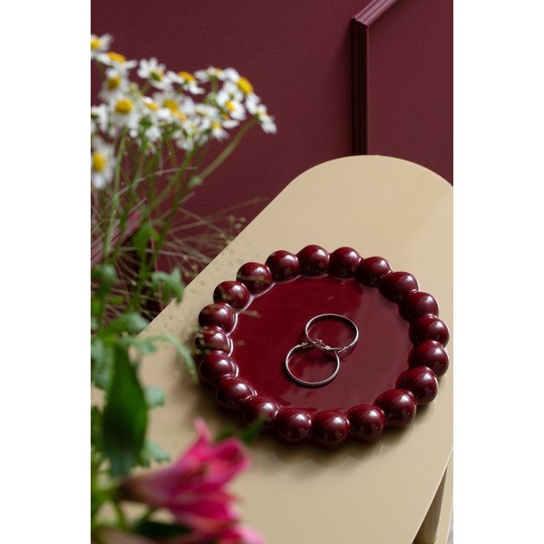 Iš keramikos dekoratyvinis padėklas ø 20 cm Cadiz Dotty – PT LIVING-image-1