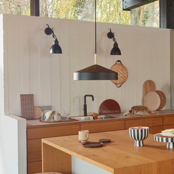 Juodos spalvos iš metalo kabantis šviestuvas ø 30 cm Hatto – OYOY Living Design-image-2