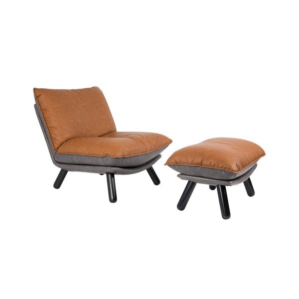 Rudas krėslas Zuiver Lazy-image-1