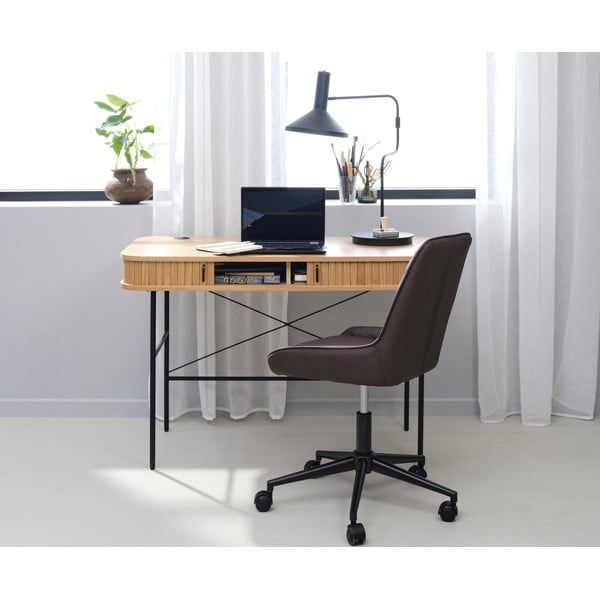 Ąžuolinis darbo stalas 60x120 cm Nola - Unique Furniture-image-1