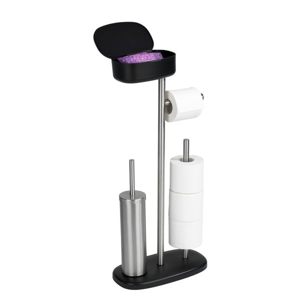 Nerūdijančio plieno tualeto stovas su lentyna Wenko Rivazza-image-3