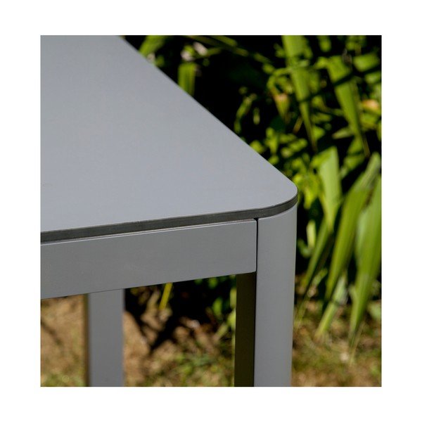Pilkas aliuminio sodo stalas Ezeis Mistral, 120 cm ilgio-image-1
