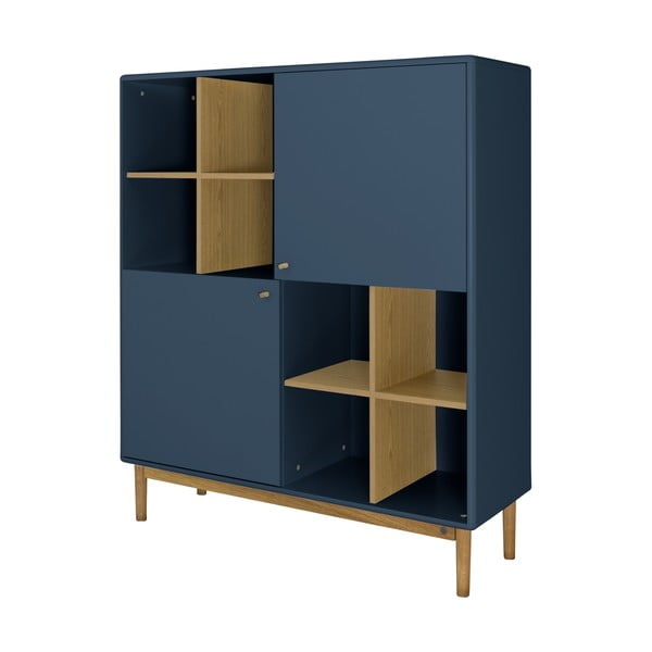 Knygų spinta  tamsiai mėlynos spalvos 118x138 cm Color Living – Tom Tailor-image-4