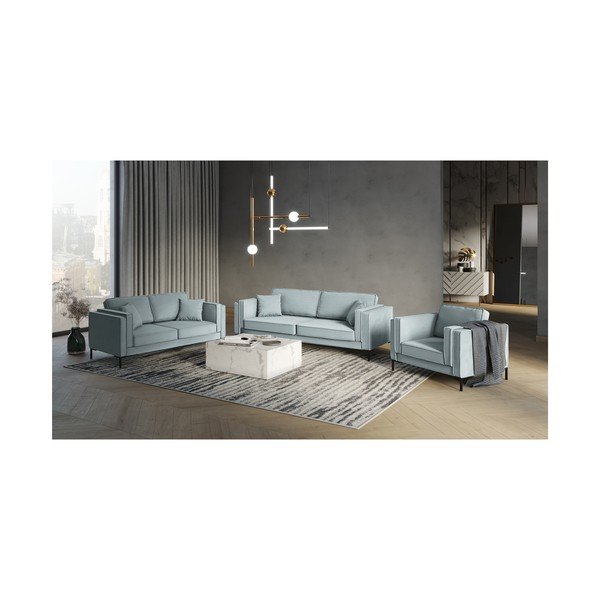 Šviesiai mėlynas krėslas Milo Casa Attilio-image-4