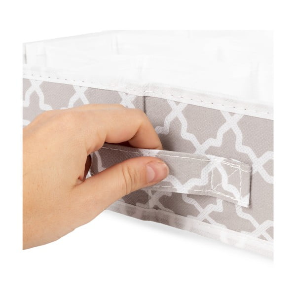 Smėlio spalvos daiktų dėklas su 16 skyrių Compactor, 40 x 40 cm-image-3